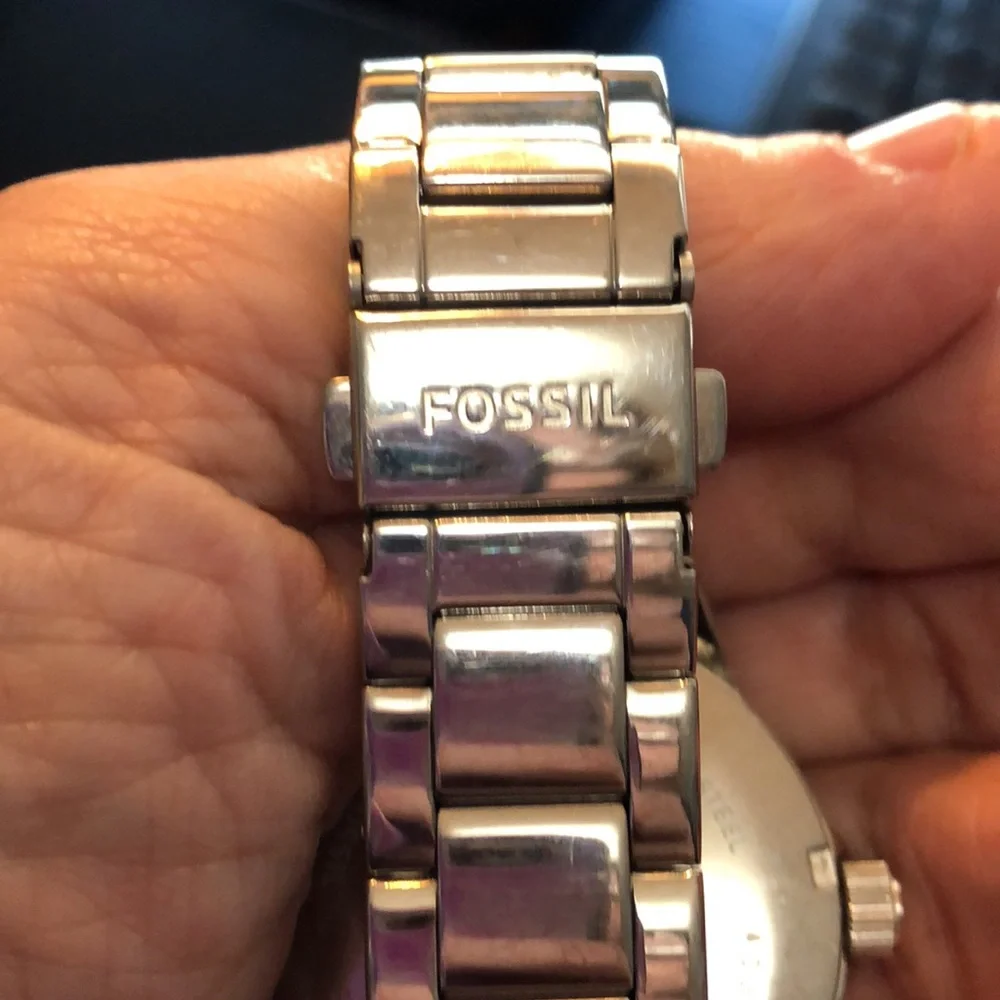 FOSSIL WATCH SILVERTONE - Picture 6 of 6